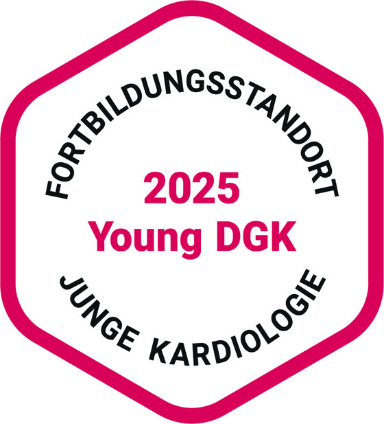 Logo Young DKG, Zertifikat, Junge Kardiologie der Deutschen Gesellschaft für Kardiologie, Immanuel Klinikum Bernau, Bernau bei Berlin